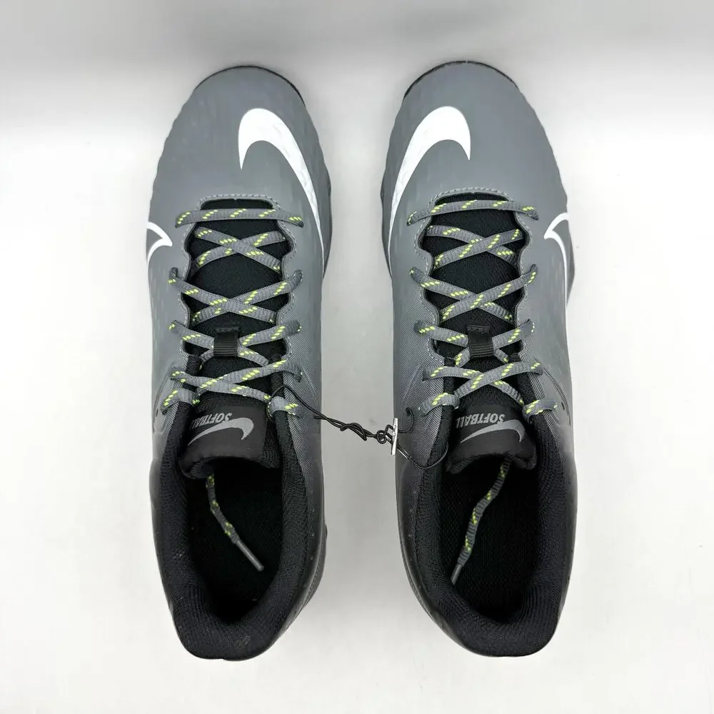 Nike Womens Hyperdiamond 4 Keystone Softball Cleats US 11 Black Grey CZ5918 NWOB